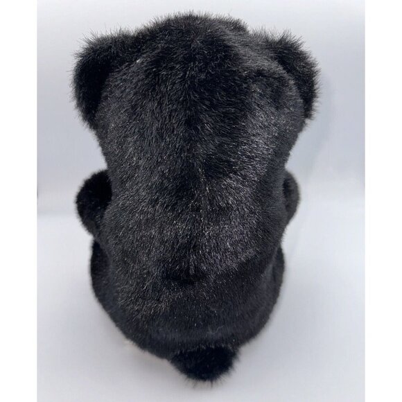 Logo Bear Plush Black North American stuffed animal Soft n Cuddly 1987 Vintage - Picture 7 of 10
